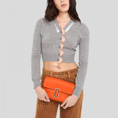 The J Marc Shoulder Bag With OG Box & Dust Bag Orange - 926)