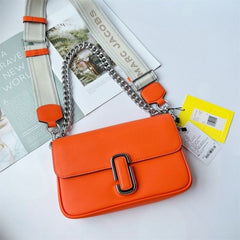 The J Marc Shoulder Bag With OG Box & Dust Bag Orange - 926)