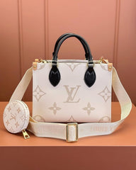 M24533 On The Go Premium Pochette With OG Magnetic Box & Dust Bag - Coin Pouch (White Cream - 966)