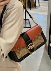 Signature Shoulder Bag With OG Box & Dust Bag (Red-132)