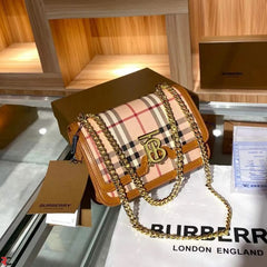 Monogram Quilted Shoulder Bag With OG Box & Dust Bag (Cheks-348)