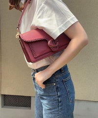 Elite Quality Shoulder Bag (Wine-665) — With OG Box, Dust Bag & 2 Belts