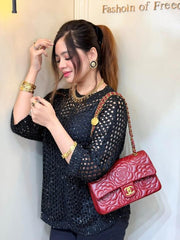 Premium Limited Edition Bag With OG Box & Dust Bag (Wine-1210)