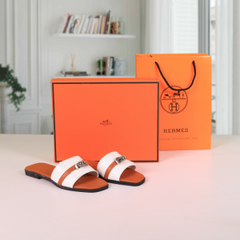 Premium Flats With OG Box & Carry Bag (Brown White - 887)