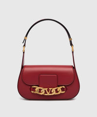 Garavani VLogo Leather Crossbody Bag (Red)