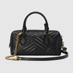 GG Marmont small top handle bag (Black)