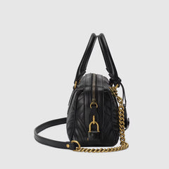 GG Marmont small top handle bag (Black)