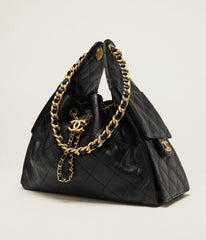 Handbag Grained Calfskin And Gold-Tone Metal