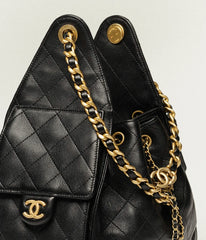 Handbag Grained Calfskin And Gold-Tone Metal