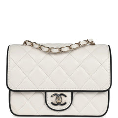 Classic Panda Flap Shoulder Bag With OG Box & Dust Bag (White-1202)