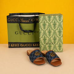 Jolie Slide With OG Box & Carry Bag (Brown_Blue-1081)