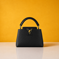 Premium Quality Leather Bag With OG Box & Dust Bag & Extra Shoulder Strap (Black )