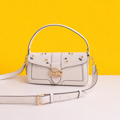 Signature Shoulder Bag With OG Box & Dust Bag (White-535)