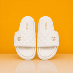 Flip Flops With OG Box & Carry Bag (White-1078)