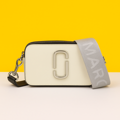 Crossbody Bag With 2 Belts OG Box & Dust Bag (White Black - 835)