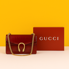 Limited Edition Premium Shoulder Bag With OG Magnetic Box & Dust Bag (Red-1132)