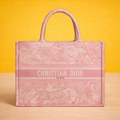 Tote Pink Toile De Jouy With OG Box & Dust Bag & Scarf (Pink_Tiger-574)