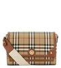 Beige Checks Cross Body Bag