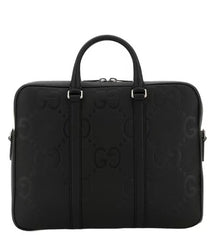 Briefcase Laptop Bag With Dust Bag (Embossed_Black-1152)