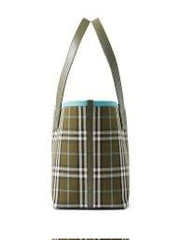 Green Check London Tote Bag