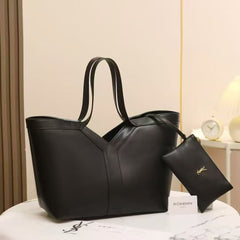 Premium Canvas Tote with a pouch (Black)