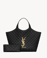Shopping Bag In Quilted Leather Large With Dust Bag (Black - 274)