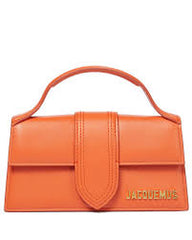 Grand Bambino Small Leather Tote Bag – Orange | Mini Hand & Shoulder Carry