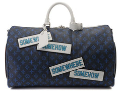 Premium Monogram Unisex Duffle Bag With Dust Bag & Accessories (Orchid - 682)